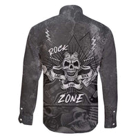 Live Love Rock Skull Family Matching Short Sleeve Bodycon Dress and Hawaiian Shirt Retro Grunge Style - Wonder Print Shop