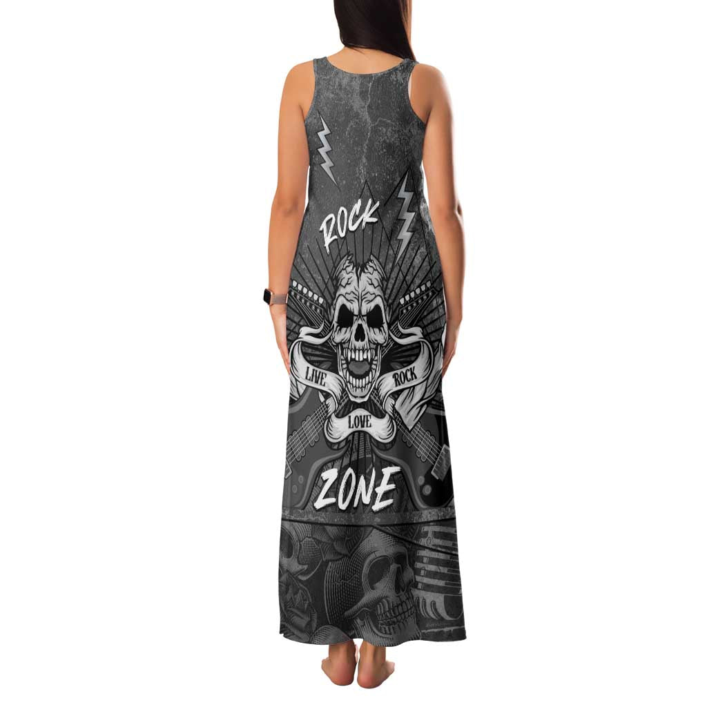 Live Love Rock Skull Family Matching Tank Maxi Dress and Hawaiian Shirt Retro Grunge Style - Wonder Print Shop