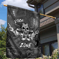 Live Love Rock Skull Garden Flag Retro Grunge Style - Wonder Print Shop