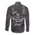 Live Love Rock Skull Long Sleeve Button Shirt Retro Grunge Style - Wonder Print Shop