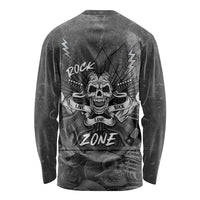Live Love Rock Skull Long Sleeve Shirt Retro Grunge Style - Wonder Print Shop