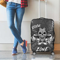 Live Love Rock Skull Luggage Cover Retro Grunge Style - Wonder Print Shop