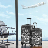 Live Love Rock Skull Luggage Cover Retro Grunge Style - Wonder Print Shop