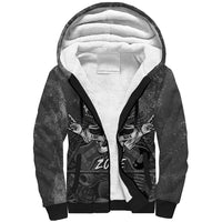 Live Love Rock Skull Sherpa Hoodie Retro Grunge Style - Wonder Print Shop