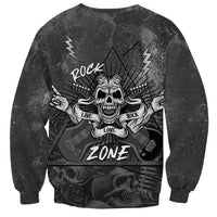 Live Love Rock Skull Sweatshirt Retro Grunge Style - Wonder Print Shop