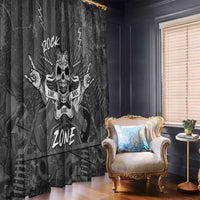 Live Love Rock Skull Window Curtain Retro Grunge Style - Wonder Print Shop