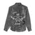 Live Love Rock Skull Women Casual Shirt Retro Grunge Style - Wonder Print Shop
