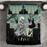 Electric Guitar Skull Bedding Set Lets Rock - Wonder Print Shop