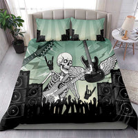 Electric Guitar Skull Bedding Set Lets Rock - Wonder Print Shop