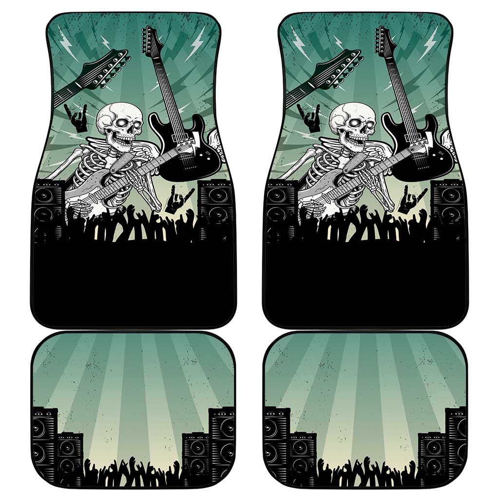 Electric Guitar Skull Car Mats Lets Rock - Wonder Print Shop