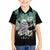 Electric Guitar Skull Family Matching Off The Shoulder Long Sleeve Dress and Hawaiian Shirt Lets Rock - Wonder Print Shop