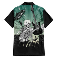 Electric Guitar Skull Family Matching Off Shoulder Maxi Dress and Hawaiian Shirt Lets Rock - Wonder Print Shop