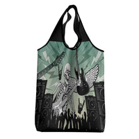 Electric Guitar Skull Grocery Bag Lets Rock - Wonder Print Shop