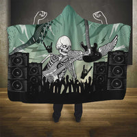 Electric Guitar Skull Hooded Blanket Lets Rock - Wonder Print Shop