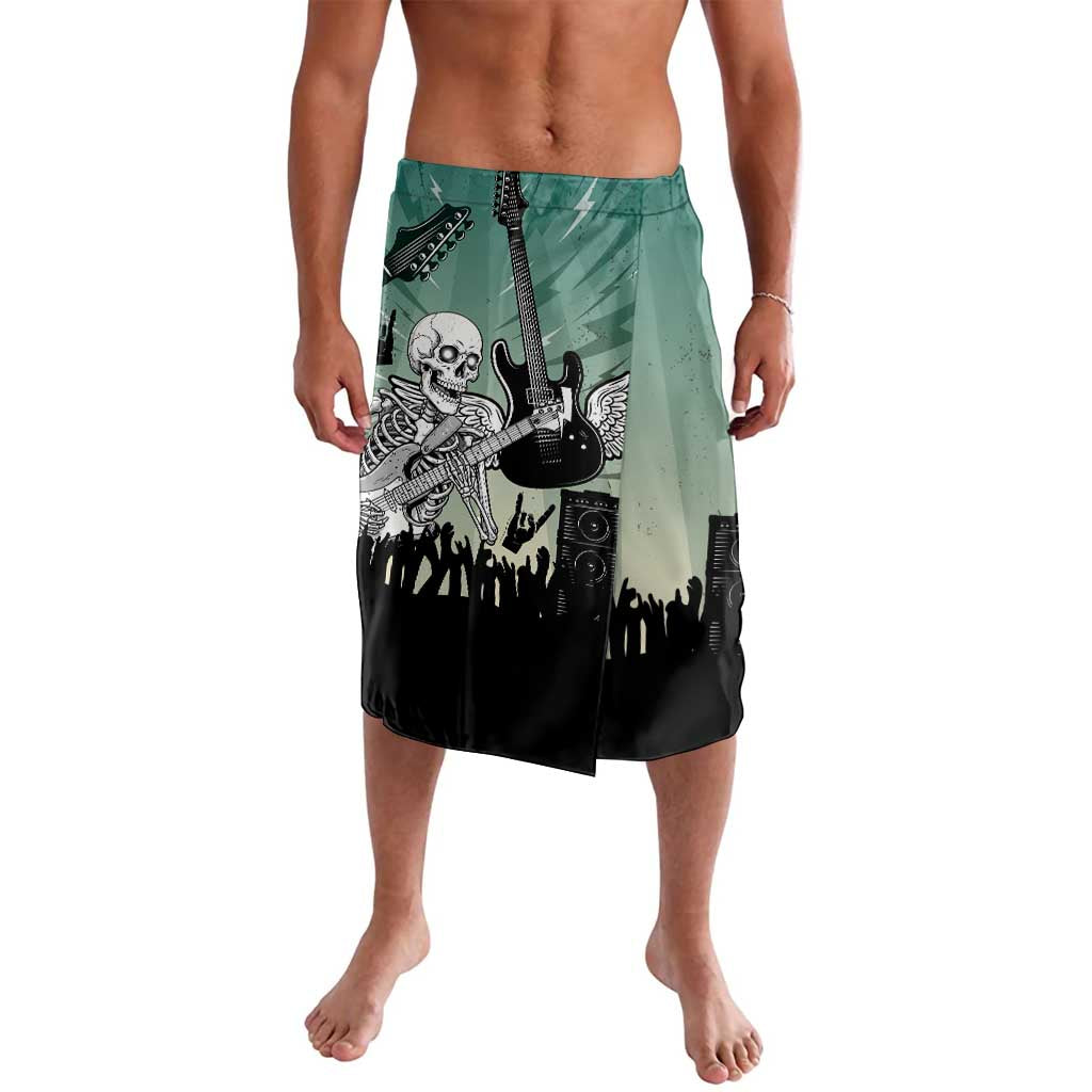 Electric Guitar Skull Lavalava Lets Rock - Wonder Print Shop