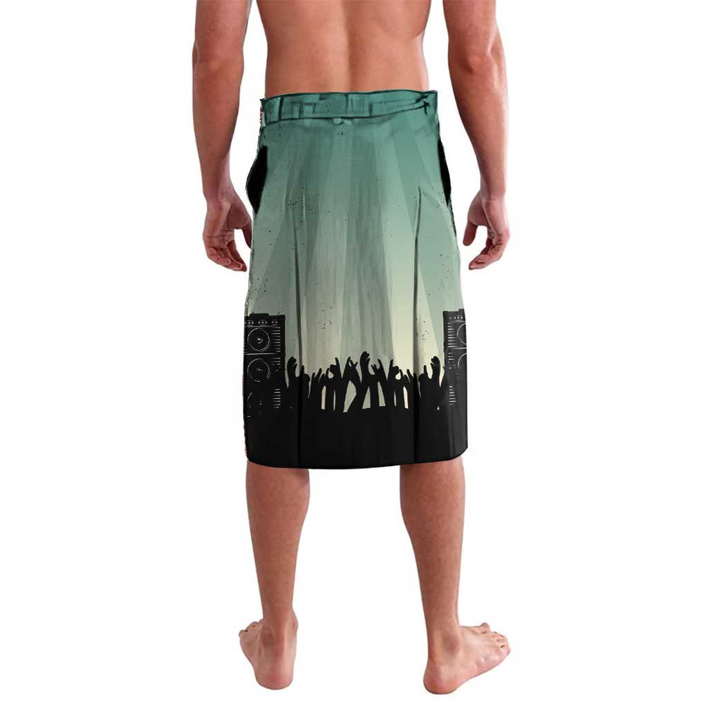 Electric Guitar Skull Lavalava Lets Rock - Wonder Print Shop