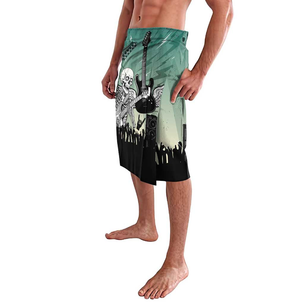 Electric Guitar Skull Lavalava Lets Rock - Wonder Print Shop