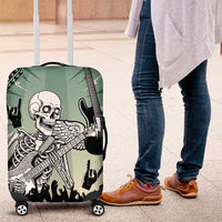 Electric Guitar Skull Luggage Cover Lets Rock - Wonder Print Shop