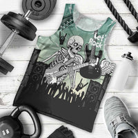 Electric Guitar Skull Men Tank Top Lets Rock - Wonder Print Shop