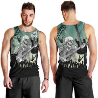 Electric Guitar Skull Men Tank Top Lets Rock - Wonder Print Shop