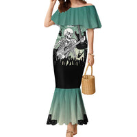 Electric Guitar Skull Mermaid Dress Lets Rock - Wonder Print Shop