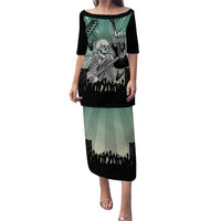 Electric Guitar Skull Puletasi Lets Rock - Wonder Print Shop