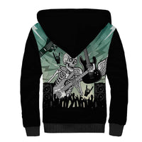 Electric Guitar Skull Sherpa Hoodie Lets Rock - Wonder Print Shop