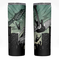 Electric Guitar Skull Skinny Tumbler Lets Rock - Wonder Print Shop