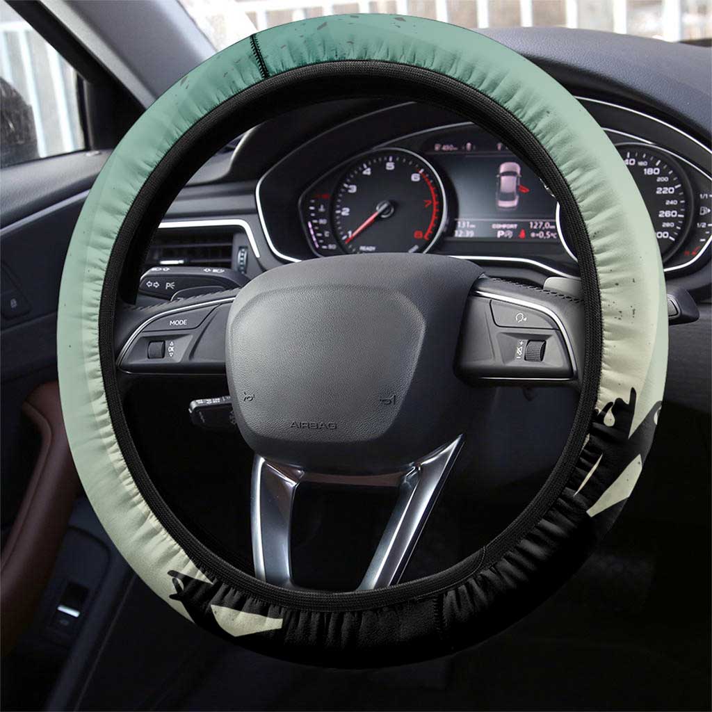 Electric Guitar Skull Steering Wheel Cover Lets Rock - Wonder Print Shop