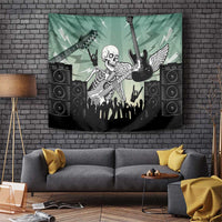 Electric Guitar Skull Tapestry Lets Rock - Wonder Print Shop