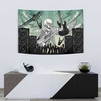 Electric Guitar Skull Tapestry Lets Rock - Wonder Print Shop