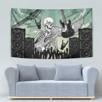 Electric Guitar Skull Tapestry Lets Rock - Wonder Print Shop