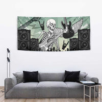 Electric Guitar Skull Tapestry Lets Rock - Wonder Print Shop