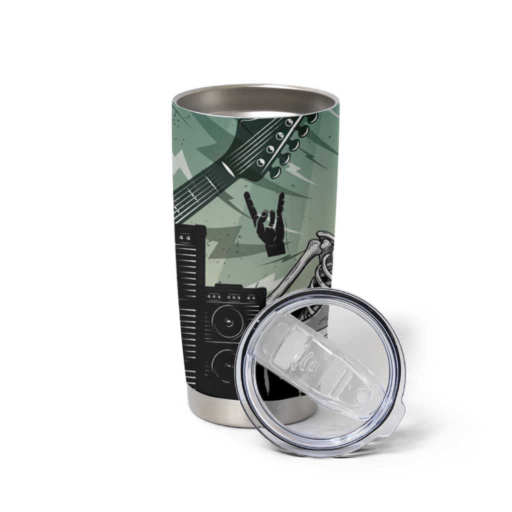 Electric Guitar Skull Tumbler Cup Lets Rock - Wonder Print Shop