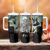 Electric Guitar Skull Tumbler With Handle Lets Rock - Wonder Print Shop