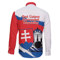 Slovakia Constitution Day Family Matching Off Shoulder Maxi Dress and Hawaiian Shirt Slovensko Grassalkovich Palace With Coat Of Arms - Wonder Print Shop