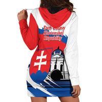 Slovakia Constitution Day Hoodie Dress Slovensko Grassalkovich Palace With Coat Of Arms - Wonder Print Shop