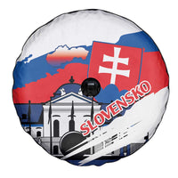 Slovakia Constitution Day Spare Tire Cover Slovensko Grassalkovich Palace With Coat Of Arms - Wonder Print Shop