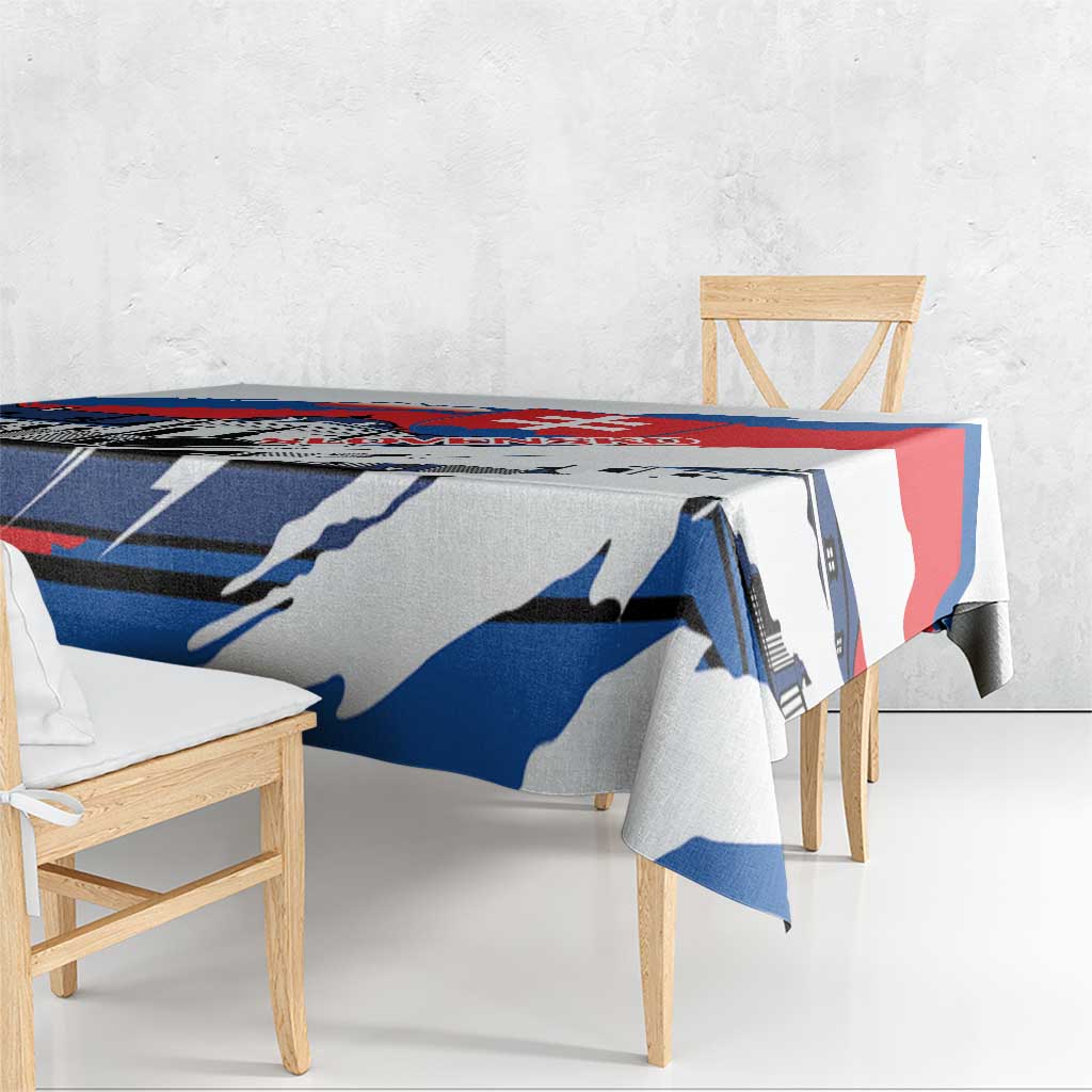 Slovakia Constitution Day Tablecloth Slovensko Grassalkovich Palace With Coat Of Arms - Wonder Print Shop