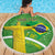 Personalized Brazil Independence Day Beach Blanket Brasil Map Christ The Redeemer 7 De Setembro - Wonder Print Shop