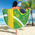 Personalized Brazil Independence Day Beach Blanket Brasil Map Christ The Redeemer 7 De Setembro - Wonder Print Shop