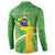 Personalized Brazil Independence Day Button Sweatshirt Brasil Map Christ The Redeemer 7 De Setembro - Wonder Print Shop