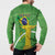 Personalized Brazil Independence Day Button Sweatshirt Brasil Map Christ The Redeemer 7 De Setembro - Wonder Print Shop