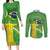 Personalized Brazil Independence Day Couples Matching Long Sleeve Bodycon Dress and Long Sleeve Button Shirt Brasil Map Christ The Redeemer 7 De Setembro - Wonder Print Shop