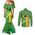 Personalized Brazil Independence Day Couples Matching Mermaid Dress and Long Sleeve Button Shirt Brasil Map Christ The Redeemer 7 De Setembro