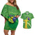 Personalized Brazil Independence Day Couples Matching Off Shoulder Short Dress and Hawaiian Shirt Brasil Map Christ The Redeemer 7 De Setembro - Wonder Print Shop