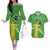 Personalized Brazil Independence Day Couples Matching Off The Shoulder Long Sleeve Dress and Hawaiian Shirt Brasil Map Christ The Redeemer 7 De Setembro - Wonder Print Shop