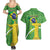Personalized Brazil Independence Day Couples Matching Summer Maxi Dress and Hawaiian Shirt Brasil Map Christ The Redeemer 7 De Setembro - Wonder Print Shop