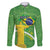Personalized Brazil Independence Day Family Matching Long Sleeve Bodycon Dress and Hawaiian Shirt Brasil Map Christ The Redeemer 7 De Setembro - Wonder Print Shop