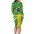 Personalized Brazil Independence Day Family Matching Long Sleeve Bodycon Dress and Hawaiian Shirt Brasil Map Christ The Redeemer 7 De Setembro - Wonder Print Shop